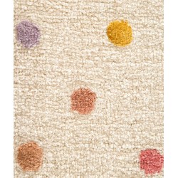 Tapete de chao para o quarto das crianças, unisexo, redondo com bolas e franja