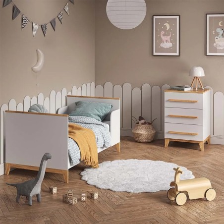 Mesa de Cabeceira Mary 3 Gavetas