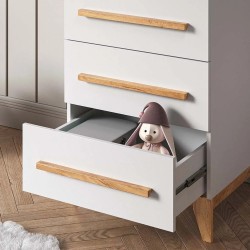 Mesa de Cabeceira Mary 3 Gavetas